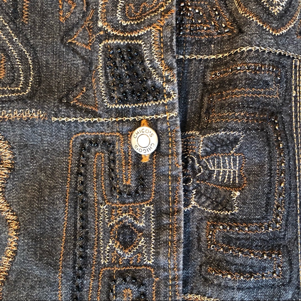 Jean beaded jacket - Picture 5 of 7